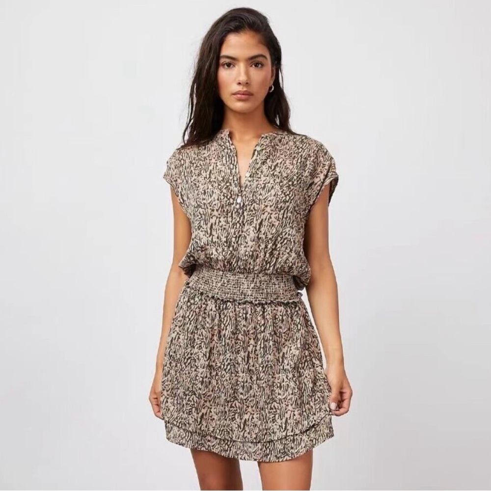 Rails Angelina Abstract Texture Print Linen Blend… - image 3